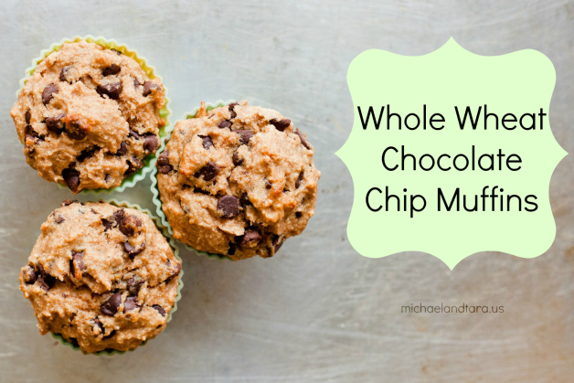 Whole Wheat Chocolate Chip Muffins